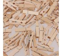 100 Pezzi Di Legno Naturale Mollette Mollette Fermagli 253mm 30x4mm