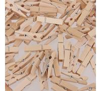 100 Pezzi Di Legno Naturale Mollette Mollette Fermagli 253mm 30x4mm