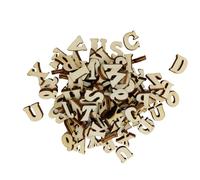 100 pezzi di lettere in legno naturale per bambini, strumento di ortografia