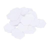 100 Pezzi di Modelli per Quilting in Carta Bianca a Forma Esagonale, Ripieni di Carta Inglese Fatti a Mano per Patchwork Fai-da-te Artigianato di Cucito Quilting Cucito Strumento di(16mm hexagon)