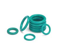 100 pezzi di O-ring FKM verdi, diametro interno 8 mm, spessore 2 mm, resistenti alle alte temperature per tenuta di motore, valvola della pompa e tubazione,12x8x2mm