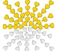 100 pezzi di palloncini a stella in Mylar da 12,7 cm, in forma di stella, per feste di compleanno, matrimoni, feste per la nascita, rivelazione del sesso, compleanni o feste di fidanzamento (cuore