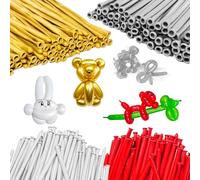 100 pezzi di palloncini lunghi intrecciati magici per decorazioni di compleanno e feste di matrimonio