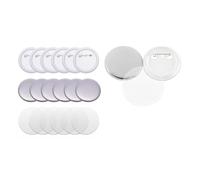 100 pezzi di parti for macchine for spille, forniture for la creazione di bottoni con spille da 25-75 mm, set di parti for bottoni vuoti fai da te per armadietto da ufficio(44mm)