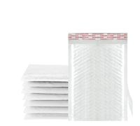 100 pezzi di pellicola perlescente impermeabile sacchetto a bolle imballaggio Express schiuma bianca autosigillante confezione spedizione busta ispessita Per Pacchi Postali(15 * 18cm)