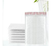 100 pezzi di pellicola perlescente impermeabile sacchetto di bolle imballaggio sacchetto espresso schiuma bianca autosigillante sacchetto di spedizione busta addensata