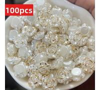 100 pezzi di perline in acrilico, da 12 mm, per l'artigianato, con design iridescenti a forma , ideali per di gioielli e forniture artistiche
