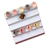 100 pezzi di piccole clip per capelli con fiori e frutta colorati in plastica brillante per donne e ragazze