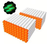 100 pezzi di ricarica per dardi N-Strike Elite Modulus, proiettili che brillano al buio, regali per feste Tagli UnicaEVA