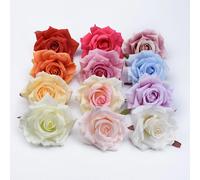 100 pezzi di rose di seta fiori da parete accessori per il bagno decorazioni natalizie per la casa matrimonio piante artificiali economiche spilla da sposa