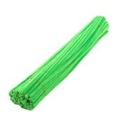 100 Pezzi di scovolini Multicolori steli in ciniglia for Artigianato Fai da Te Accessori creativi Fatti a Mano in Peluche for la Scuola(Light Green)