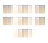 100 pezzi di sonda di prova a molla con testina concava Pogo Pin, spilla di prova in ottone per PCB con diametro del tubo di 2,02 mm e lunghezza di 33,35 mm, per il burn-in e la