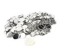 100 pezzi di spille vuote da 44 mm/1,7 pollici rotonde, distintivi di sicurezza, emblemi, medaglie, parti, forniture per regali artigianali fai da te, souvenir