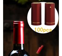100 pezzi di tappi per bottiglie di vino in PVC termoretraibili per cantine