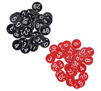 100 Pezzi Di Targhe Digitali, Targhe, Targhe Di Etichette In Plastica, Targhe Rotonde, Targhe Di Conteggio Digitali