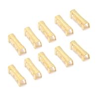 100 Pezzi di Terminali Cablaggio ad Accoppiamento a U in Ottone Oro Connettore Rapido Rame Alta Conduttività per Automobili Ferrovie Macchinari e Elettrodomestici
