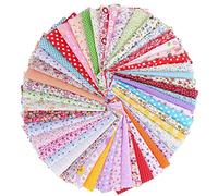 100 pezzi di tessuti di cotone per metro, tessuto trapuntato con stampa floreale, toppa quadrata, accessori di abbigliamento per cucito fai da te, scrapbooking, 10 x 10 cm