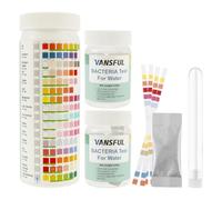 100 pezzi di tester per l'acqua della piscina, strisce per test dell'acqua della piscina, strisce per test dell'acqua della piscina, kit per test dell'acqua potabile, bromo, alcalinità generale