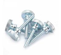 100 pezzi di viti a testa zigrinata regolabili, a doppia impugnatura e con testa alta, M3; set di viti a mano con testa zigrinata, disponibili in dieci lunghezze da M3x6 a M3x30, (M3*18（100 pezzi）)