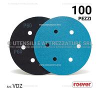 100 pezzi Disco Velcrato VDZ D.150 GR. Z120 Dischi a Strappo Allo Zirconio VDZ