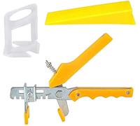 100 pezzi distanziatori for piastrelle da 3 mm, clip di livellamento, cuneo, 1 pezzo pinza for pavimento, for l'installazione e parete