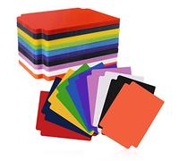 100 pezzi Divisori per Carte Collezionabili, 93x69 mm Divisori Carte Magic in Plastica Card Dividers con Linguette per Giochi Sport Contenitori Raccoglitori (10 Colori)