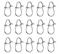 100 pezzi Duo Lock girevole a scatto in acciaio inox 304 clip a scatto a forma di zucca connettore per lenza da pesca in mare (3#)