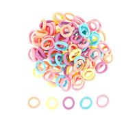 100 Pezzi Elastici per Capelli Bambina, Elastici Piccoli per Capelli,Legami Mini Fasce per Capelli Piccoli Elastici Colorato Ragazze Coda di Cavallo per Bambini, Lacci Capelli Bambina(M)