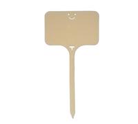 100 pezzi Etichette for marcatori di piante in plastica impermeabili da giardino for cartelli tipo T riutilizzabili for fiori, verdure, bonsai in vaso per dare un nome alle piante(Biege 9.8x4.9cm)