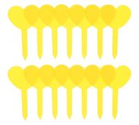 100 Pezzi Etichette per Piante a Cuore in PP Giallo | Marcatori Riutilizzabili, Superficie Liscia e Leggera, per Semine, Ortaggi, Cortili e D'inverno