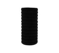100 pezzi fasce for capelli nere di base for donne e ragazze semplici fasce elastiche alte fasce di gomma elastiche for capelli accessori for coda di cavallo(10PCS_40MM)