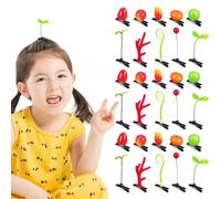100 Pezzi Fermagli Chioma a Germoglio, Stile Carino in PVC | Set Assortito per Feste e Scuola, Uso Confortevole Tutto il Giorno, per Trecce e Parrucche Stile Casuale