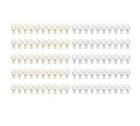 100 Pezzi Fermagli per Raccoglitori a Forma di Fiore in Oro e Argento Graffette per Carta Graffette in Metallo Fermagli per Carta a Coda Lunga Scavata Morsetti per Carta Graffette in Filo Metallico Fe