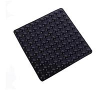 100 pezzi fermaporta forte autoadesivo cuscino for mobili cuscino paraurti for armadio piedini in silicone adesivi murali hardware(Black)