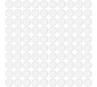 100 Pezzi Fermaporta maniglia,Paracolpi porta,Proteggi maniglia porta,Copri maniglia porta,Fermaporte per maniglie,Gommini paracolpi,Blocca porta da pavimento(Semicircolare 8 * 2.5 mm)