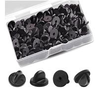 100 pezzi Fermaspille in gomma PVC Farfalla Fermacravatta Fermacravatta Fermacravatta Fermacravatta in gomma PVC Fermaspille per sostituzione Uni