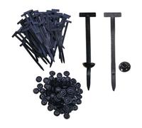 100 pezzi fibbia universale in nylon nero, fascette richiudibili, autobloccanti, clip per riparazione auto, paraurti, bagagliaio, interni ed esterni, multiuso