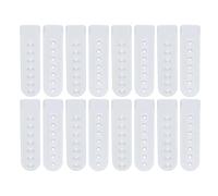 100 pezzi Fibbie di Plastica per Cappelli, Regolabili, Bianco, 8x2x0,1cm | Accessori Fai da Te per Riparare Cinghie, Chiusura a Scatto, per Cappelli e Progetti Artigianali