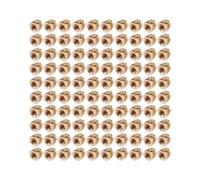 100 Pezzi Filettatura M3 Filettata nel Ottone Zigrinata Set di Calore Inserto Resistente al Calore Dado di Incastonatura, M3X5X4, per Stampante 3D