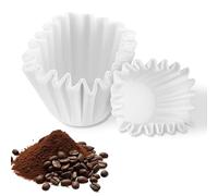 100 Pezzi Filtri Caffe Bianca per Kalita Wave 155, Carta da Filtro a Cestello per Caffè, Carta da Filtro per 1-2 Tazze Macchina da Caffè Caffetteria a Percolazione Casa Ufficio