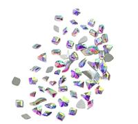 100 pezzi Flatback Nail Diamante Chiodo 3D Cristallo Gemme Gioielli Manicure Nail Decorazione Parte