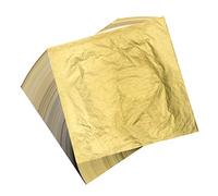 100 pezzi fogli di foglia oro 16x16cm Fogli Argento d'imitazione foglia d oro per pittura per doratura, artigianato, decorazioni, il Progetto Artistico Creazione di Oggetti d'artigianato, Doratura