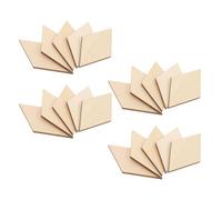 100 Pezzi Forme in Legno a Diamante, Naturali Lisci e Schegge | Materiale in Legno Naturale Beige, Superficie Liscia senza Bave, per Decorazioni e Scrapbooking