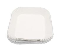 100 pezzi frigorifera monodosa non stick per fodera per olio di carta impermeabile per frigorifera per frigorifera per frittura a microonde perfetta per cuocere friggibili fritte (Bianco)