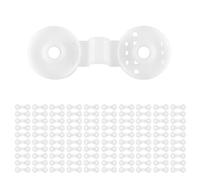 100 pezzi ganci per clip per rete ombreggiante, fissaggio in plastica, morsetto per occhiello, installazione bianca