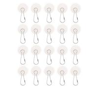 100 Pezzi Gancio da Soffitto Trasparente 1,2 Pollici | Plastica, Removibile e Riutilizzabile, per Soffitti in PVC, Salotti e Centri Commerciali, Carico 2kg