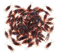 100 Pezzi Giocattolo Scarafaggio Sembrano Veri Scarafaggi di Plastica Trucco Scherzo Giocattoli Insetti Spaventosi Insetti Realistici Gag Novità Scarafaggio per Festa di Halloween (50 Pezzi) Hallowee