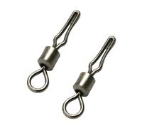 100 pezzi girevoli con la linea laterale clip da pesca appeso ami a scatto e connettore schifezza canna girevole forniture for la pesca(8-)