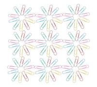 100 Pezzi Graffette Metalliche Jumbo da 10cm, Multicolori | Metallo Robusto, Stile Vintage, Uso a Casa e Classe, Studenti, Fascicolo e Lavori Creativi