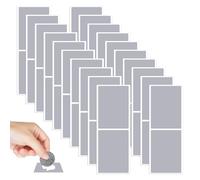 100 Pezzi Gratta e Vinci Personalizzato Adesivi, 5x7cm Argento Scratch Sticker, Adesivi Gratta e Vinci, Scratch Off Stickers, Adesivi da Grattare, per Cartoline, Regalo a Sorpresa Biglietto Fai da te